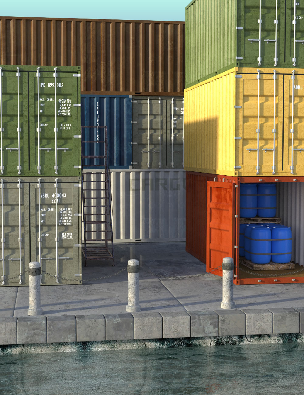 Alleyways Storage by: SilvaAnt3d, 3D Models by Daz 3D