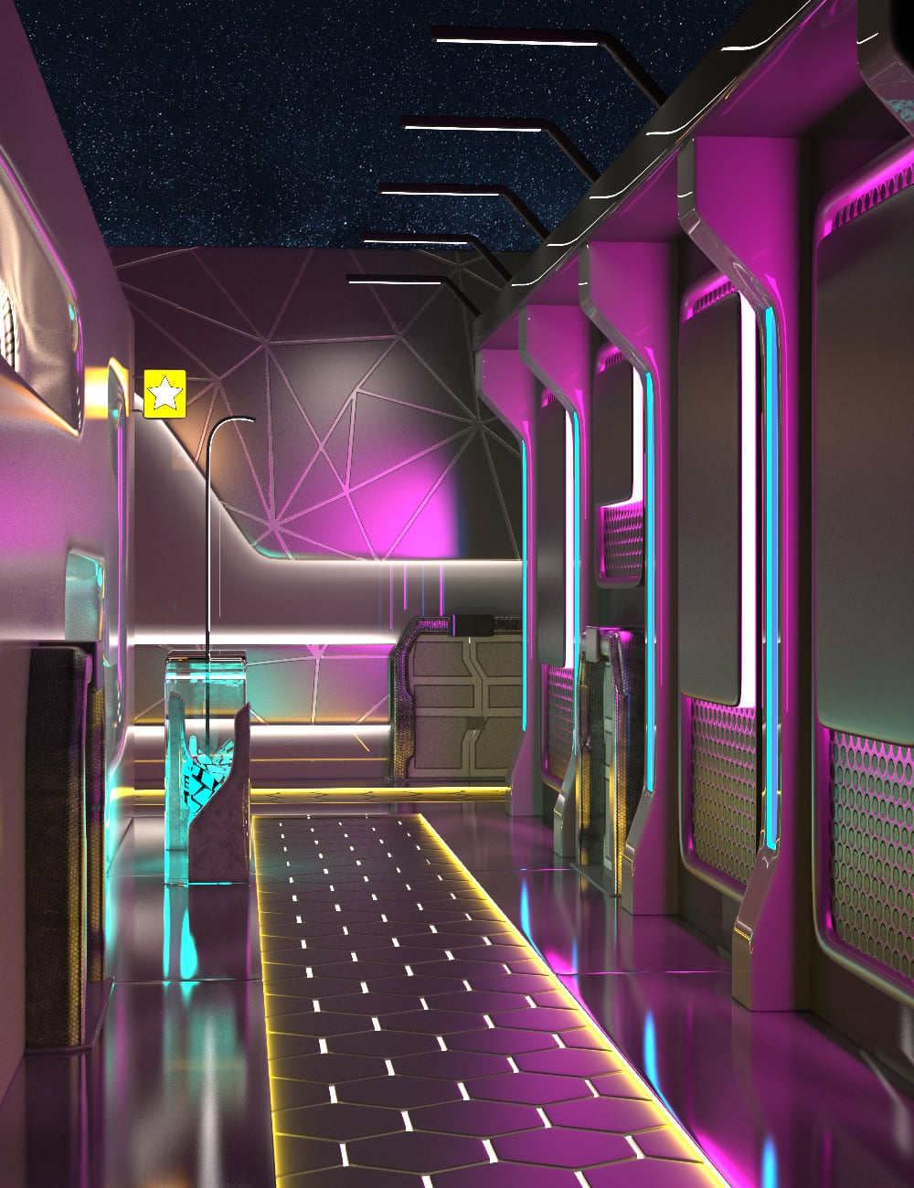 Alleyways Futuristic by: SilvaAnt3d, 3D Models by Daz 3D