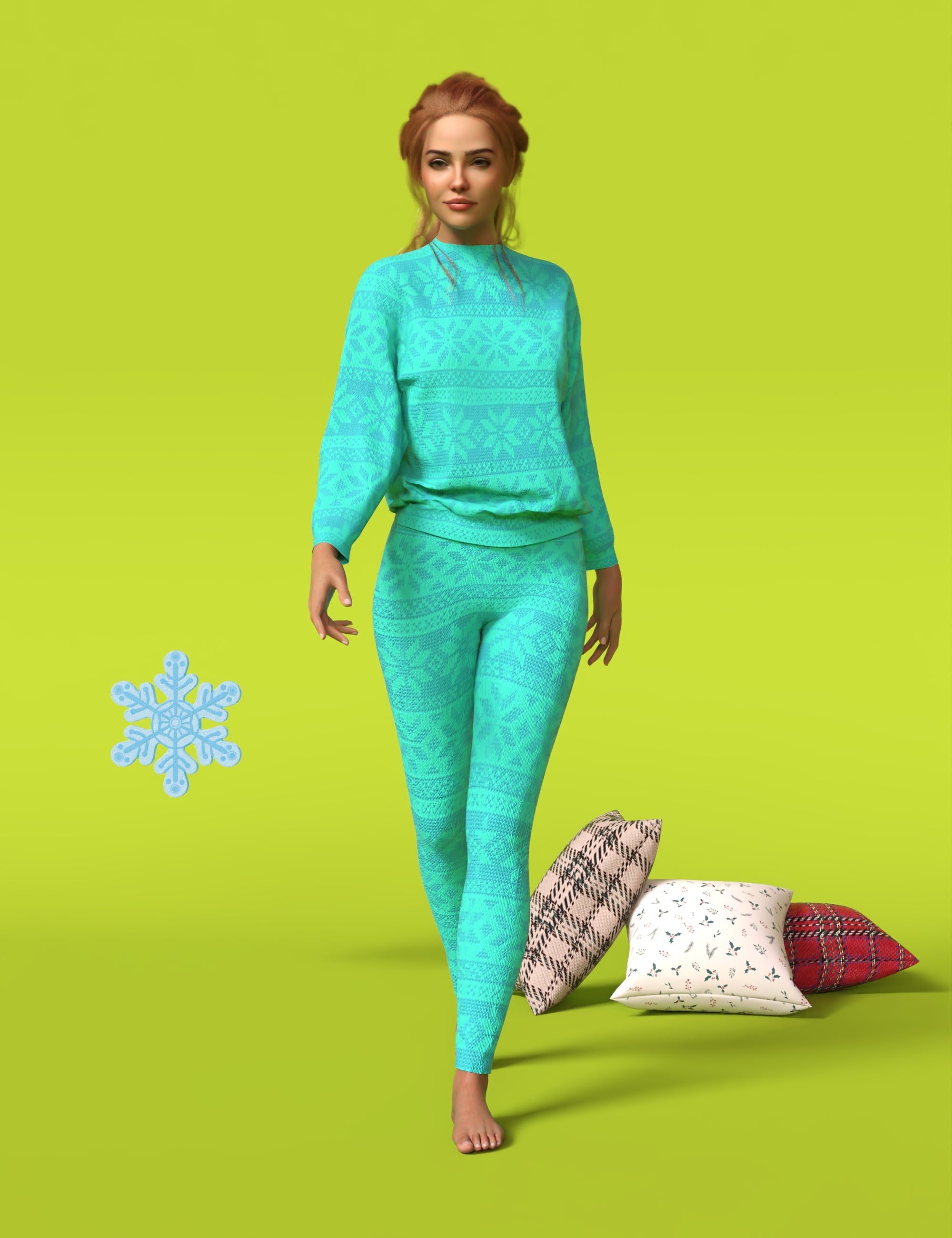 HT Sleepwear Relaxed Winter Pajamas for Genesis 9 Feminine by: Hate94Neu, 3D Models by Daz 3D