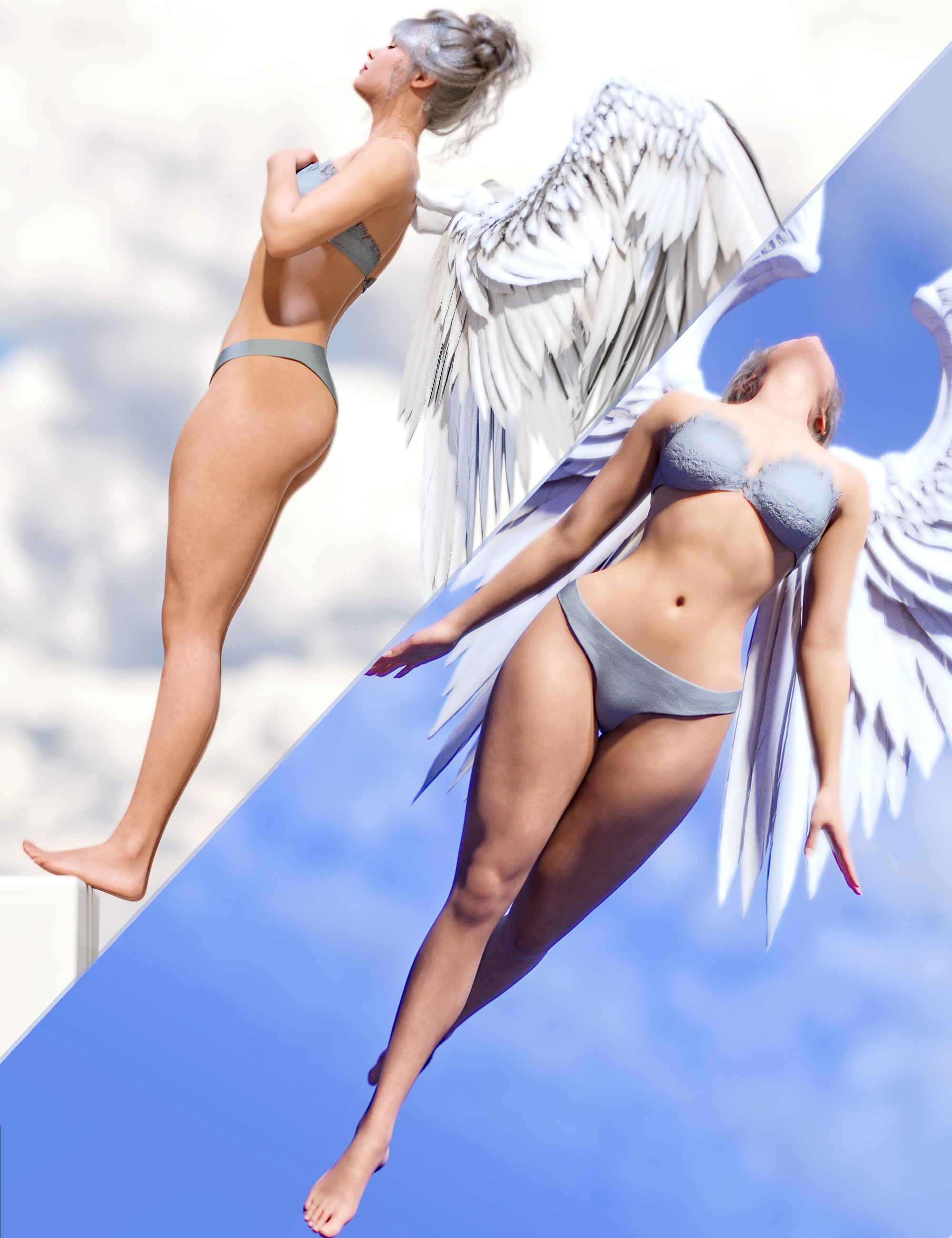 Z Spiritual Pose Mega Set for Genesis 9 and 8 Female by: Zeddicuss, 3D Models by Daz 3D