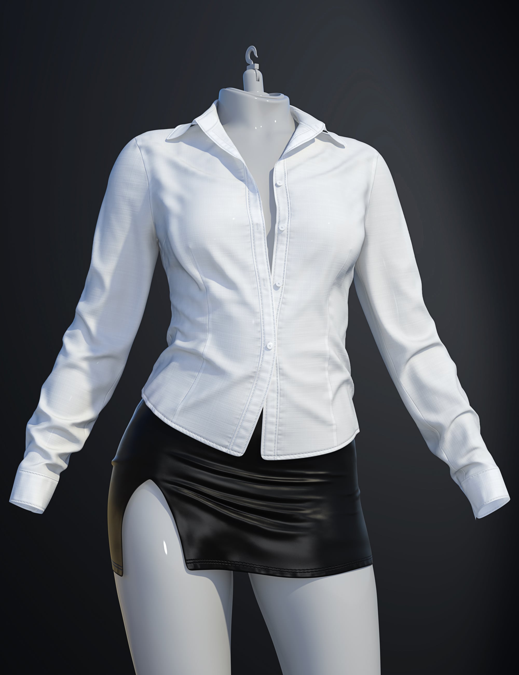 dForce SU Sexy Office Suit for Genesis 9 by: Sue Yee, 3D Models by Daz 3D