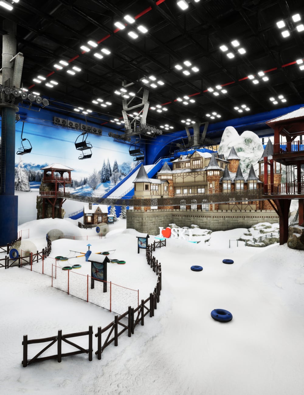 XI Indoor Ski by: Xivon, 3D Models by Daz 3D