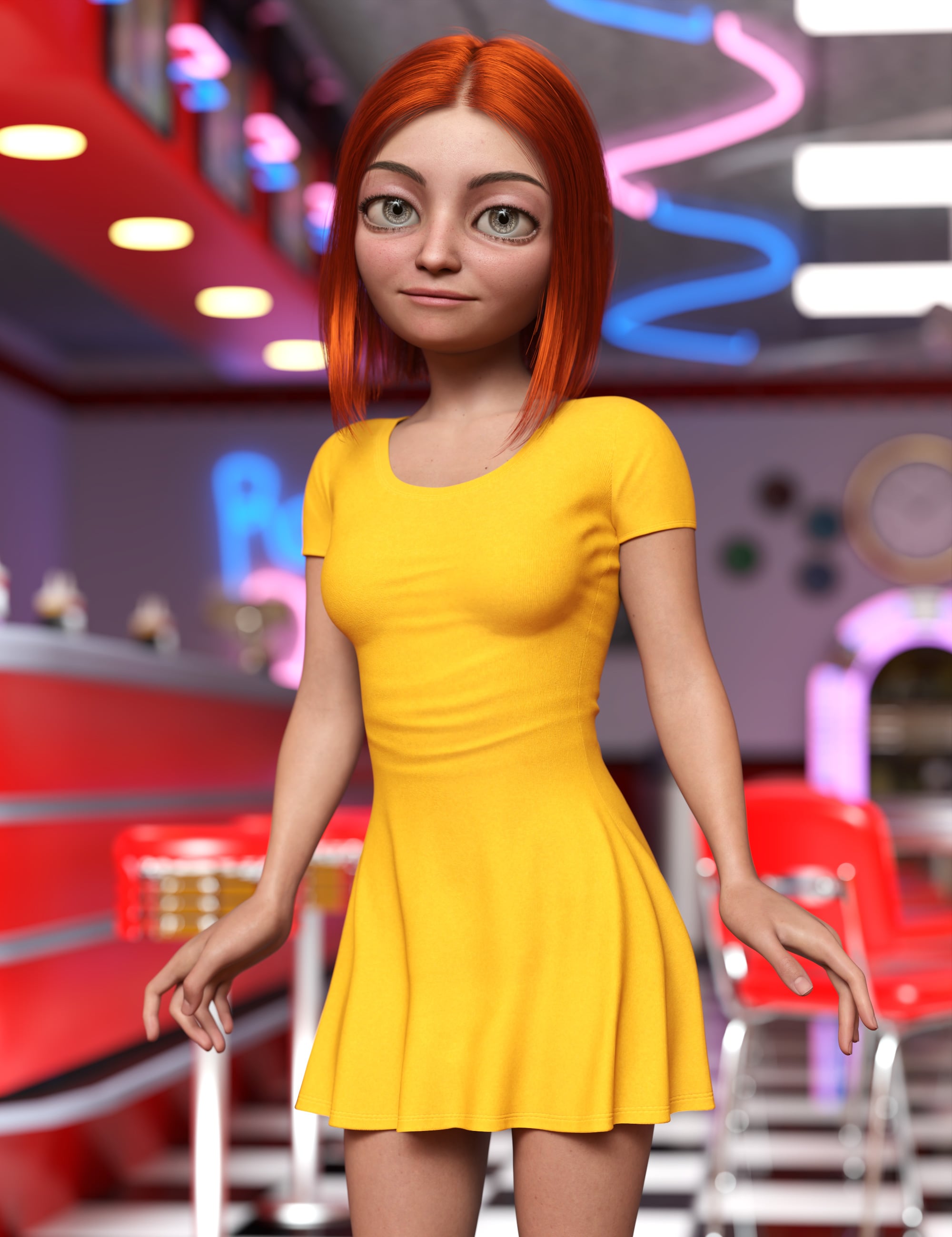 Tiana for Genesis 9 by: , 3D Models by Daz 3D