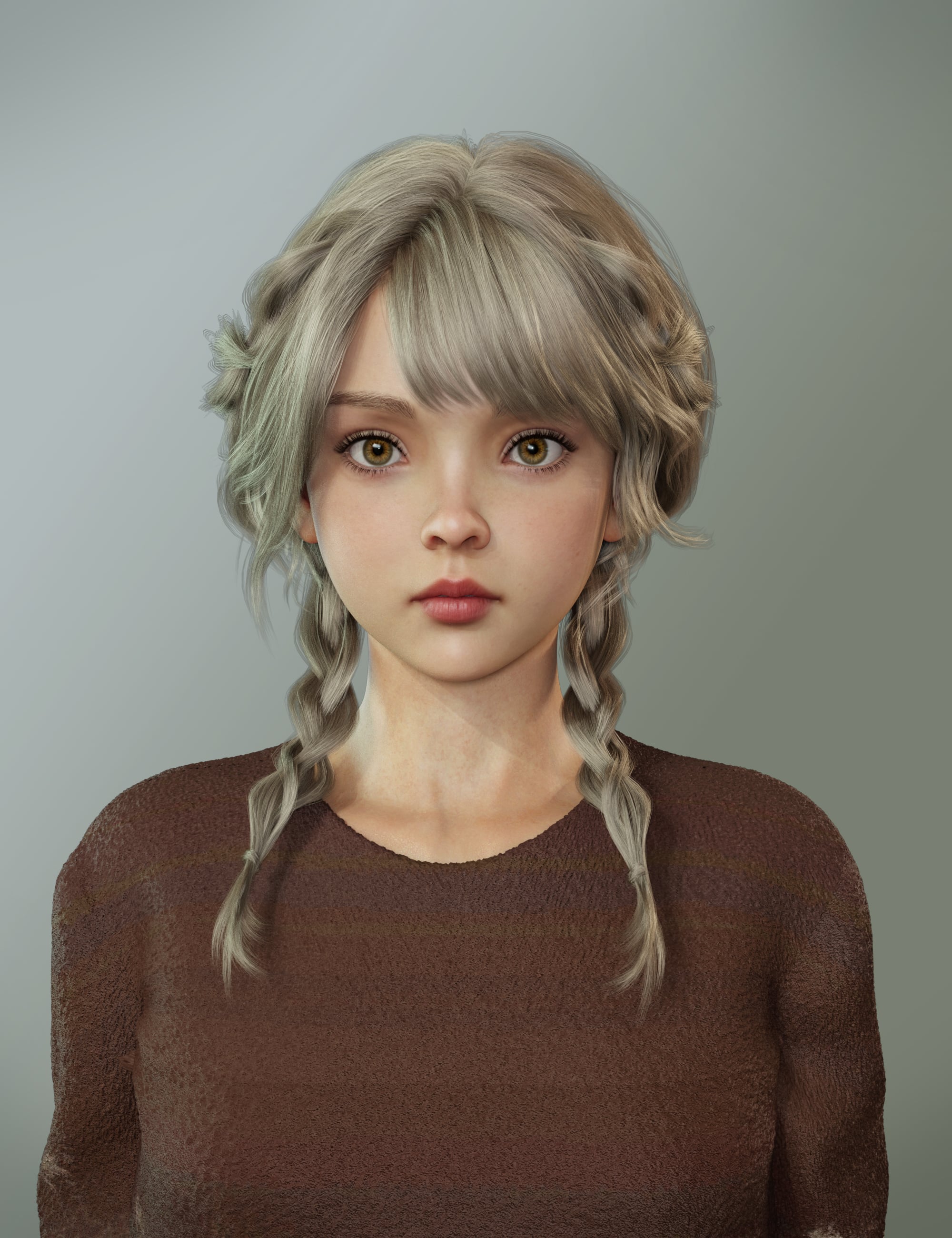 Cute Adorable Hair for Genesis 9 by: Magic Brush, 3D Models by Daz 3D