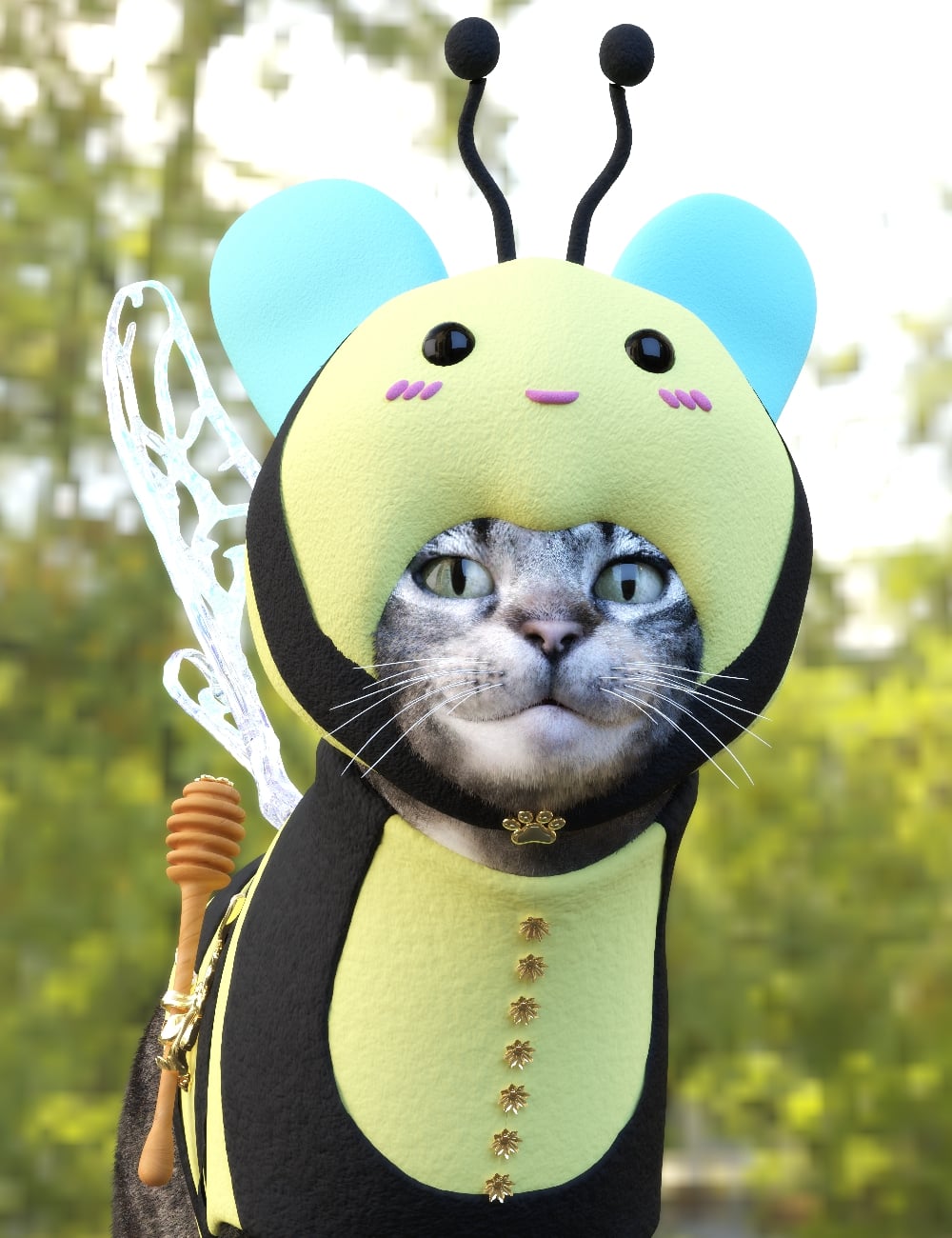 T3d Meow Bee for Daz House Cat by: Tempesta3d, 3D Models by Daz 3D