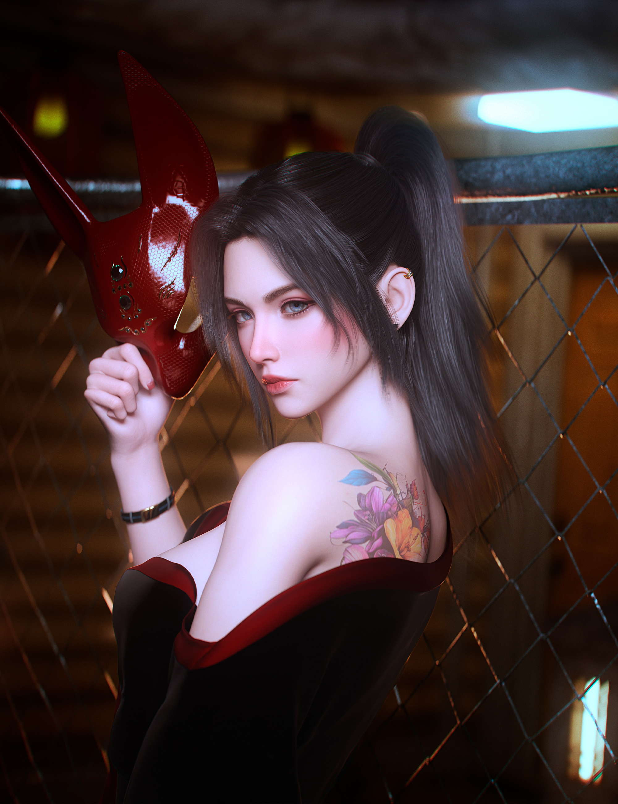 Noki Ralynna HD for Genesis 9 by: Noki Saki, 3D Models by Daz 3D