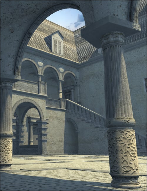 Castle Courtyard | Daz 3D