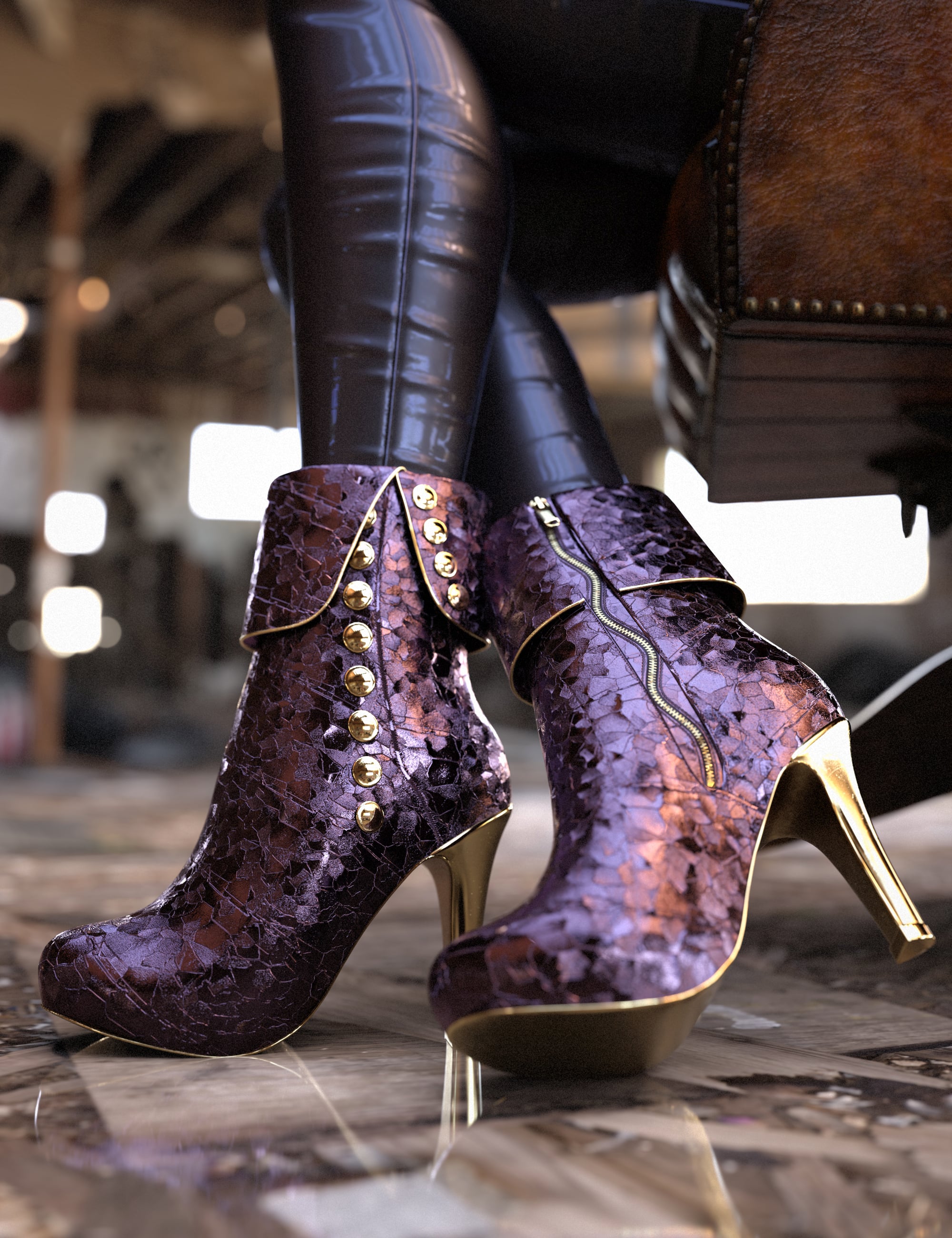 La Bottine for Genesis 9 by: Cake OneMarshal, 3D Models by Daz 3D