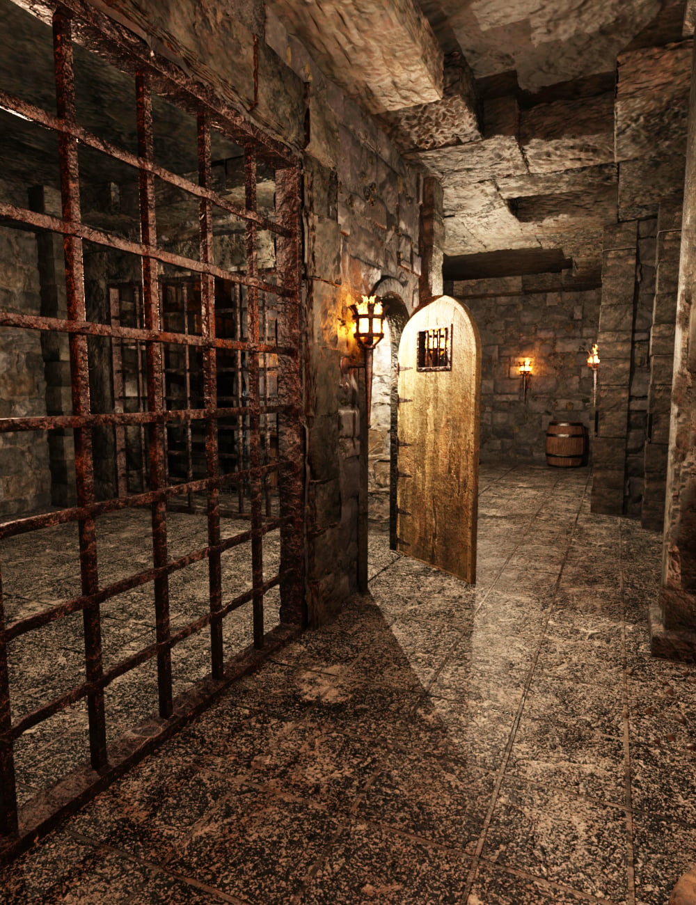 FG Medieval Dungeon by: IronmanFugazi1968, 3D Models by Daz 3D