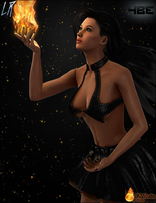 FireDancer Bailarin Del Fuego Bundle by: 4blueyesLiquid Rust, 3D Models by Daz 3D