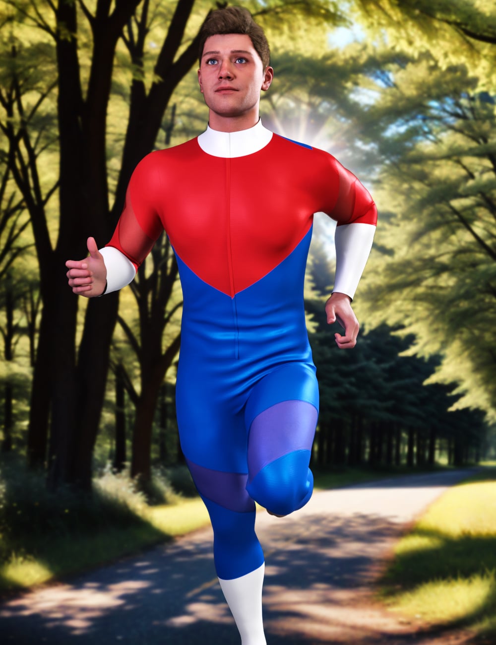 JMR dForce Jan Sports Jumpsuit for Genesis 9 and 8 Male by: JaMaRe, 3D Models by Daz 3D