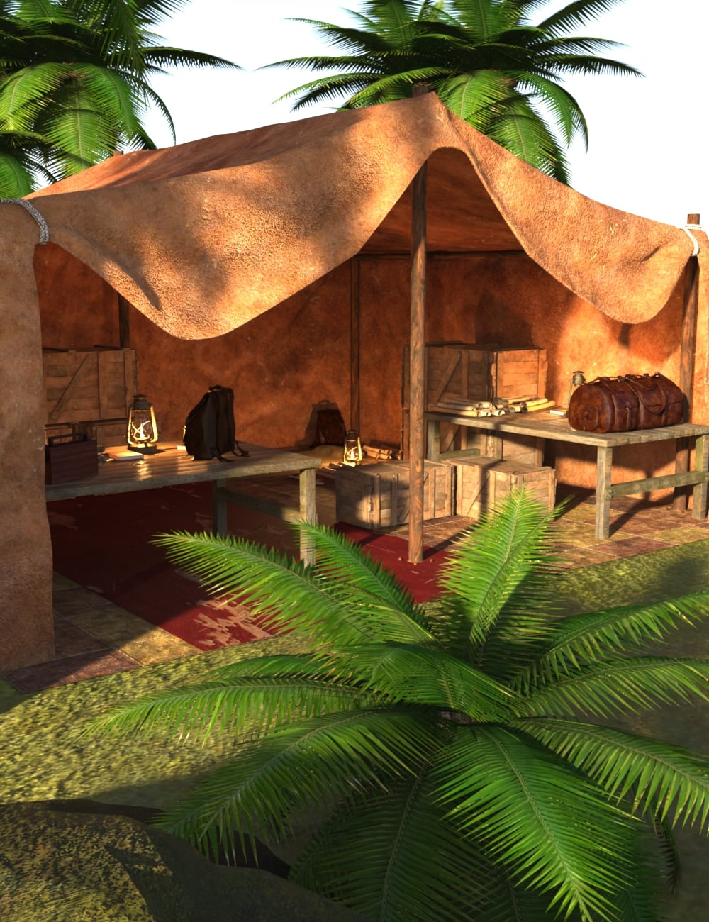 AP Archaeologist Tent by: AcharyaPolina, 3D Models by Daz 3D