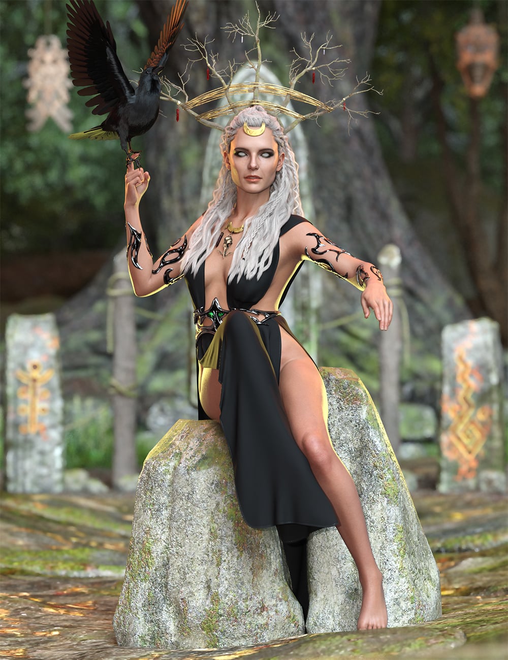 Rune Mage Poses for Genesis 9 by: Ensary, 3D Models by Daz 3D
