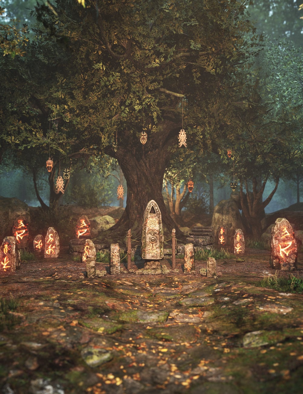 XI Dark Fantasy Wood by: Xivon, 3D Models by Daz 3D