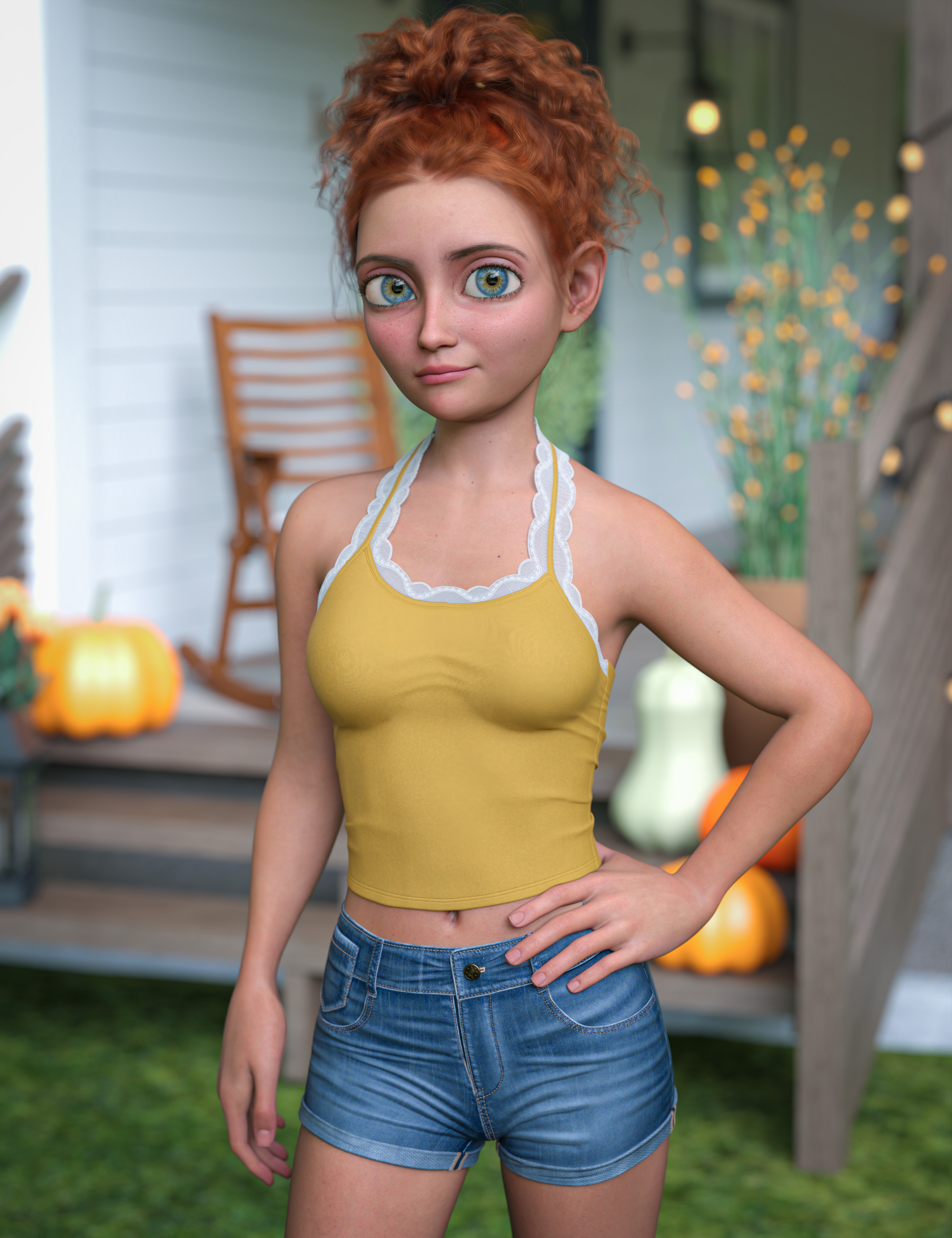 Leah for Genesis 9 by: , 3D Models by Daz 3D