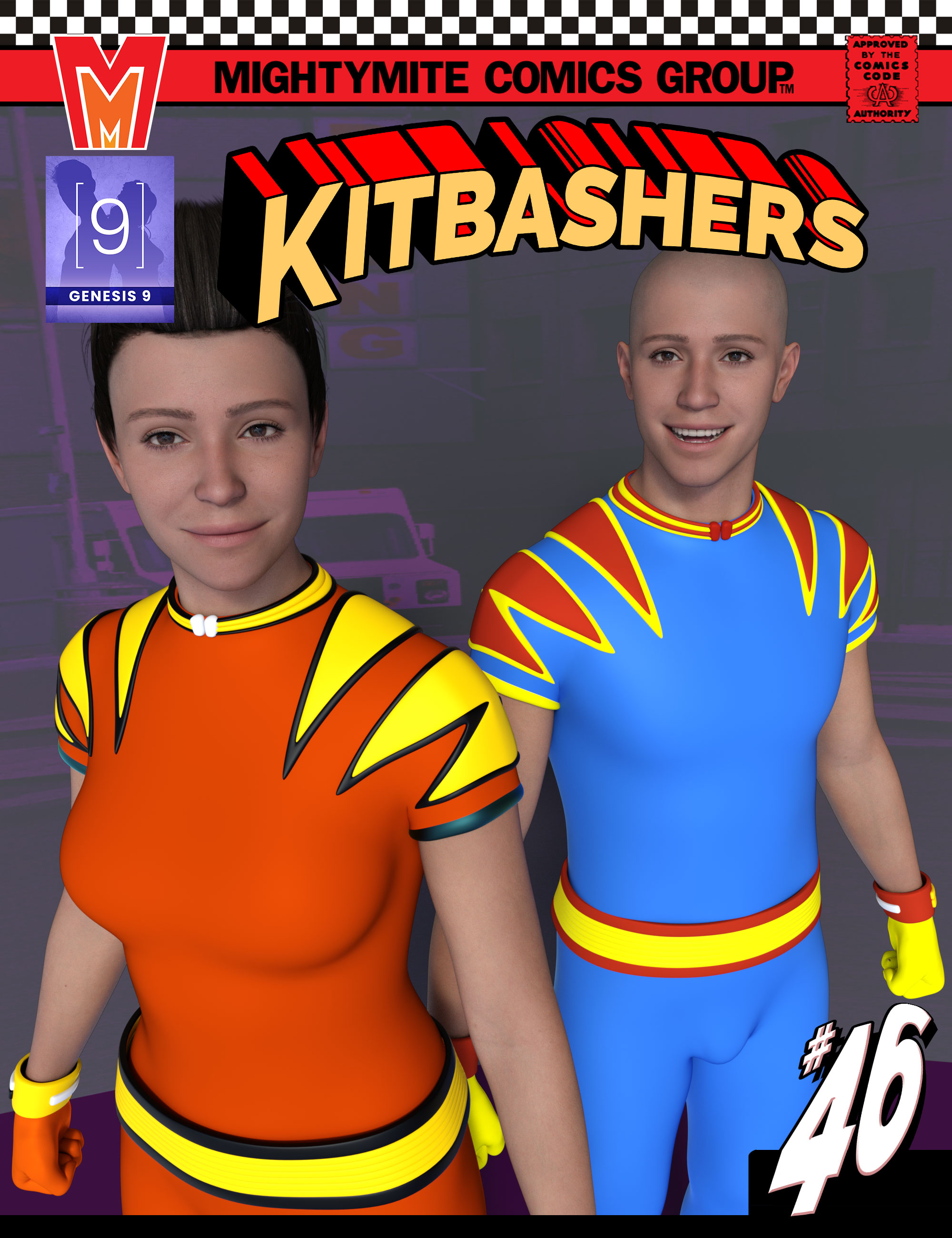 Kitbashers 046 MMGenesis 9 by: MightyMite, 3D Models by Daz 3D