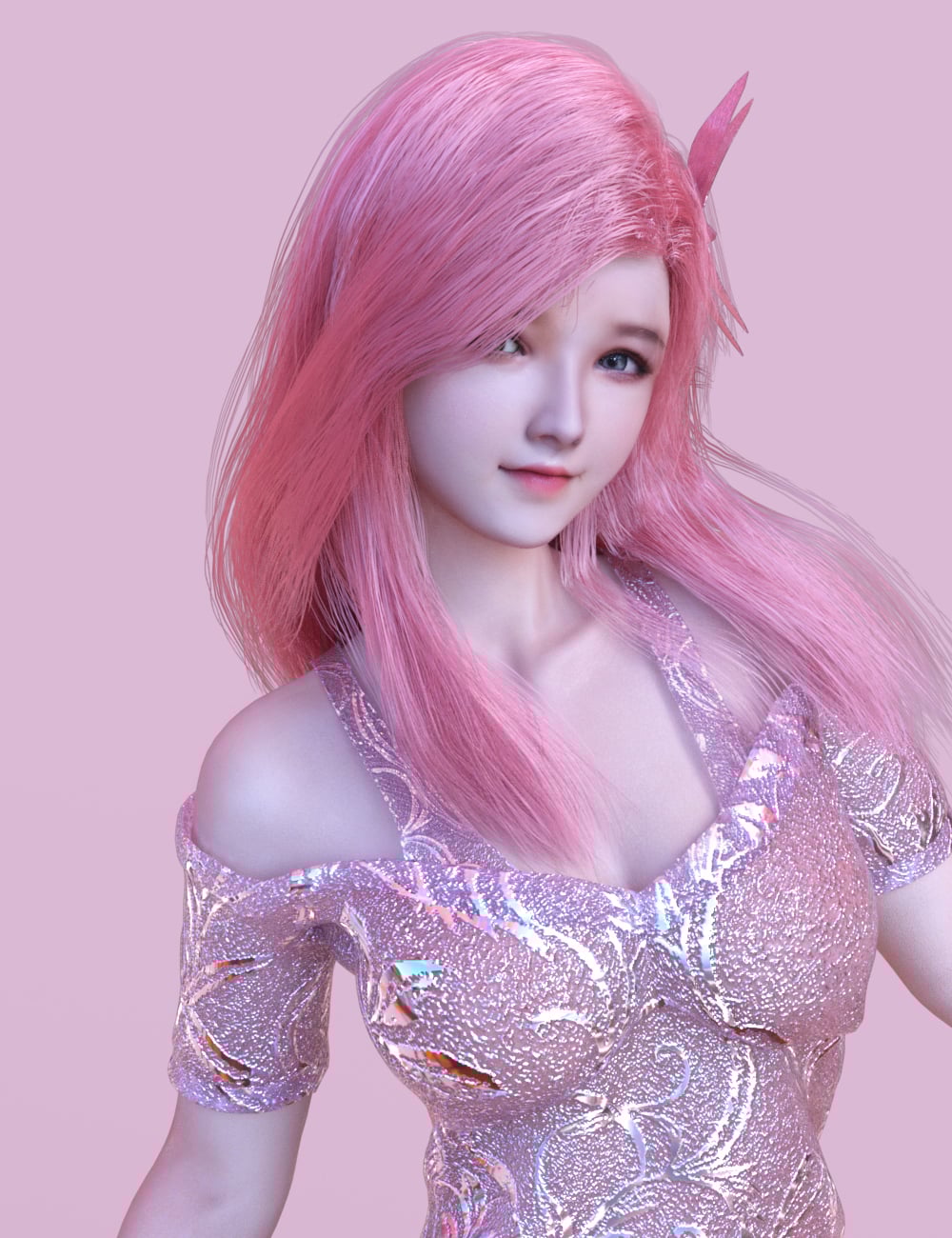 HS Icey Character, Expression and Hair Bundle by: Hamster, 3D Models by Daz 3D
