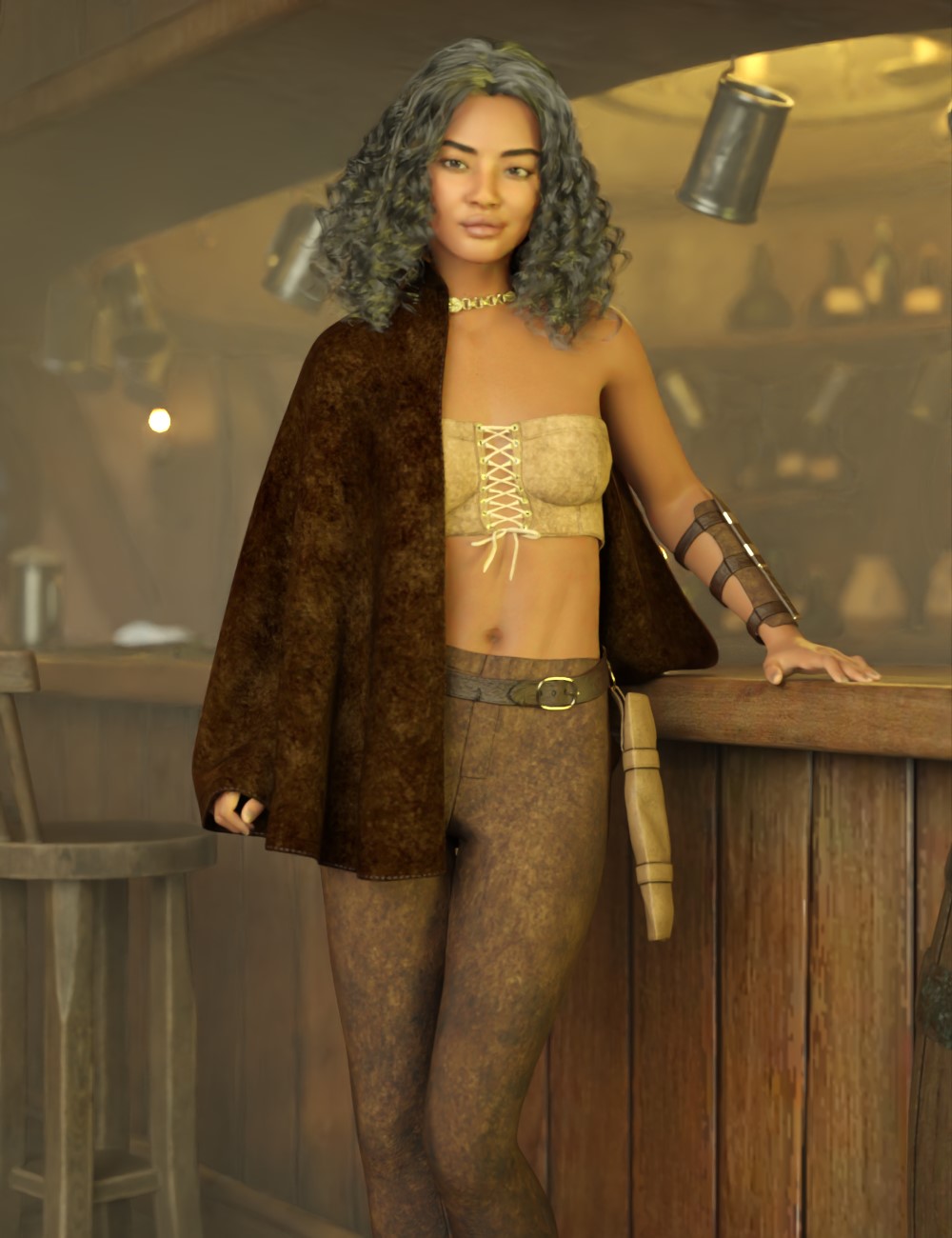 dForce Nightveil Outfit for Genesis 9 and 8 Female by: Chris Cox, 3D Models by Daz 3D