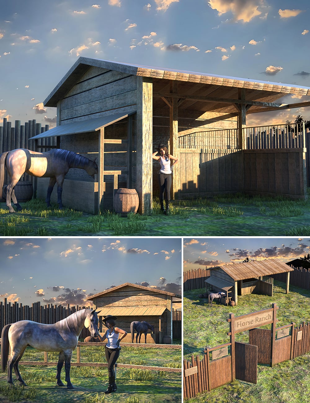 MB Horse Ranch by: Magic Brush, 3D Models by Daz 3D