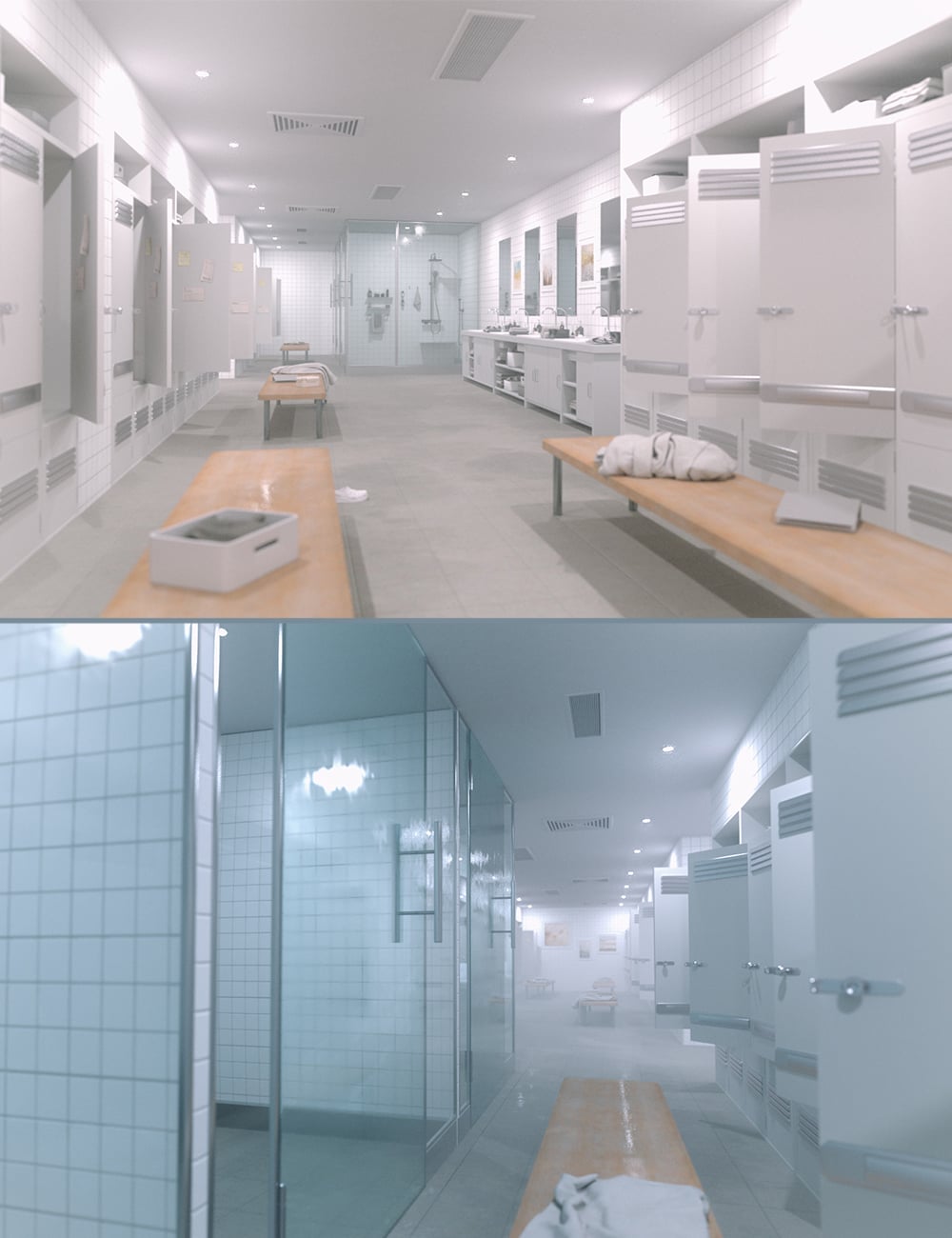 Polish Shower Locker Room by: Polish, 3D Models by Daz 3D