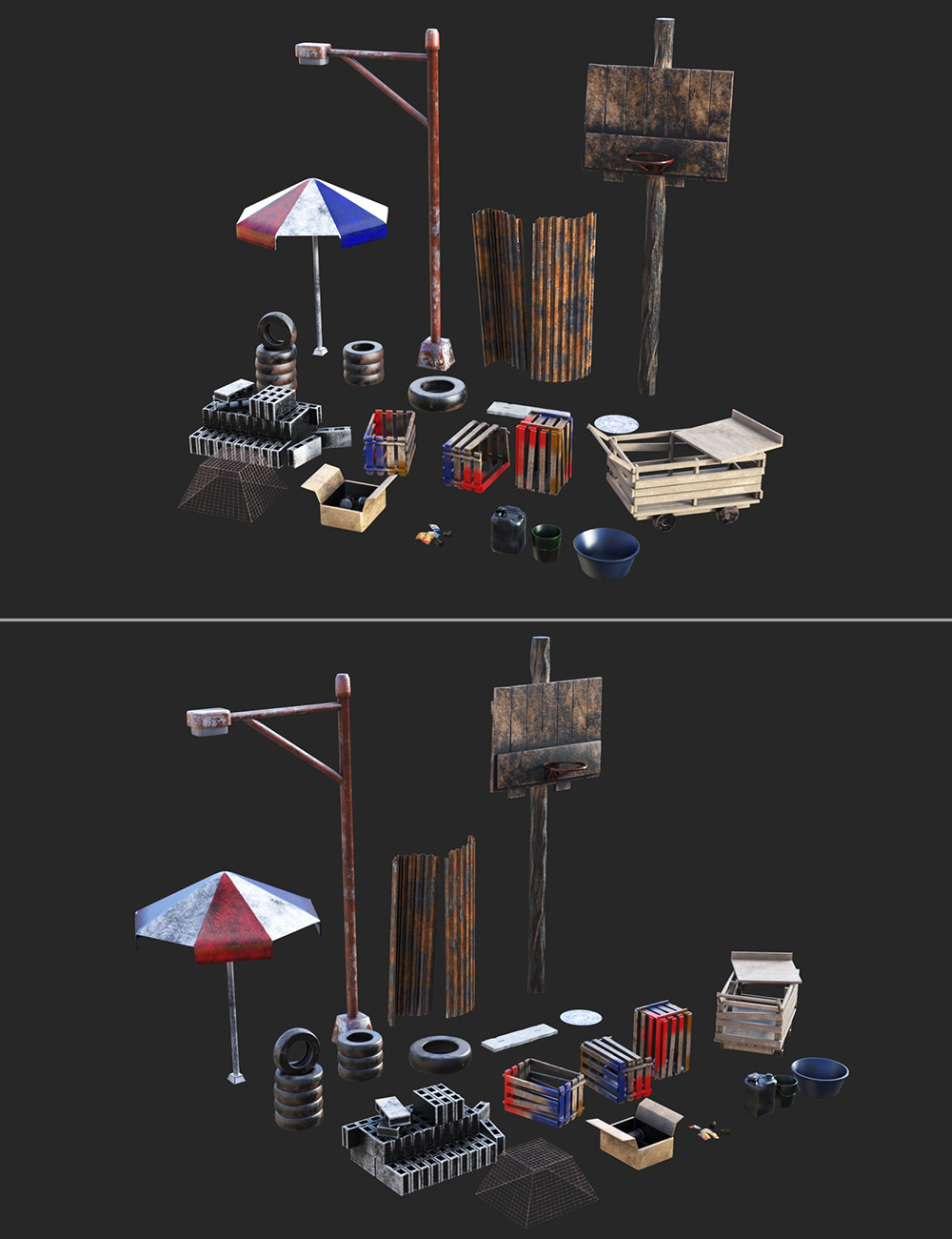 Slums Street Props by: bituka3d, 3D Models by Daz 3D