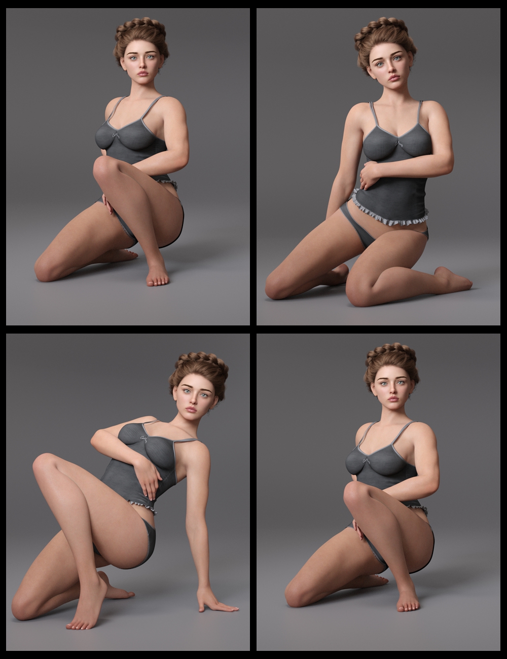 EG Lovely Poses 50 for Genesis 9 by: Ergou, 3D Models by Daz 3D