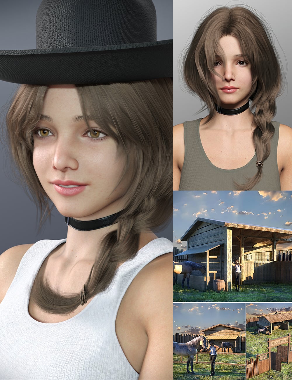 MB Michela HD for Genesis 9 Bundle by: Magic Brush, 3D Models by Daz 3D