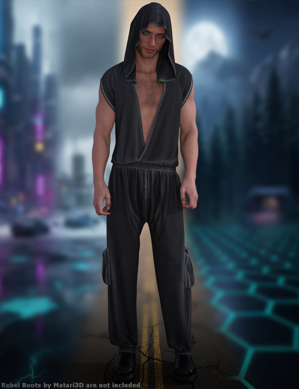 dForce Origin One for Genesis 9 and 8 Male by: ~Wolfie~, 3D Models by Daz 3D