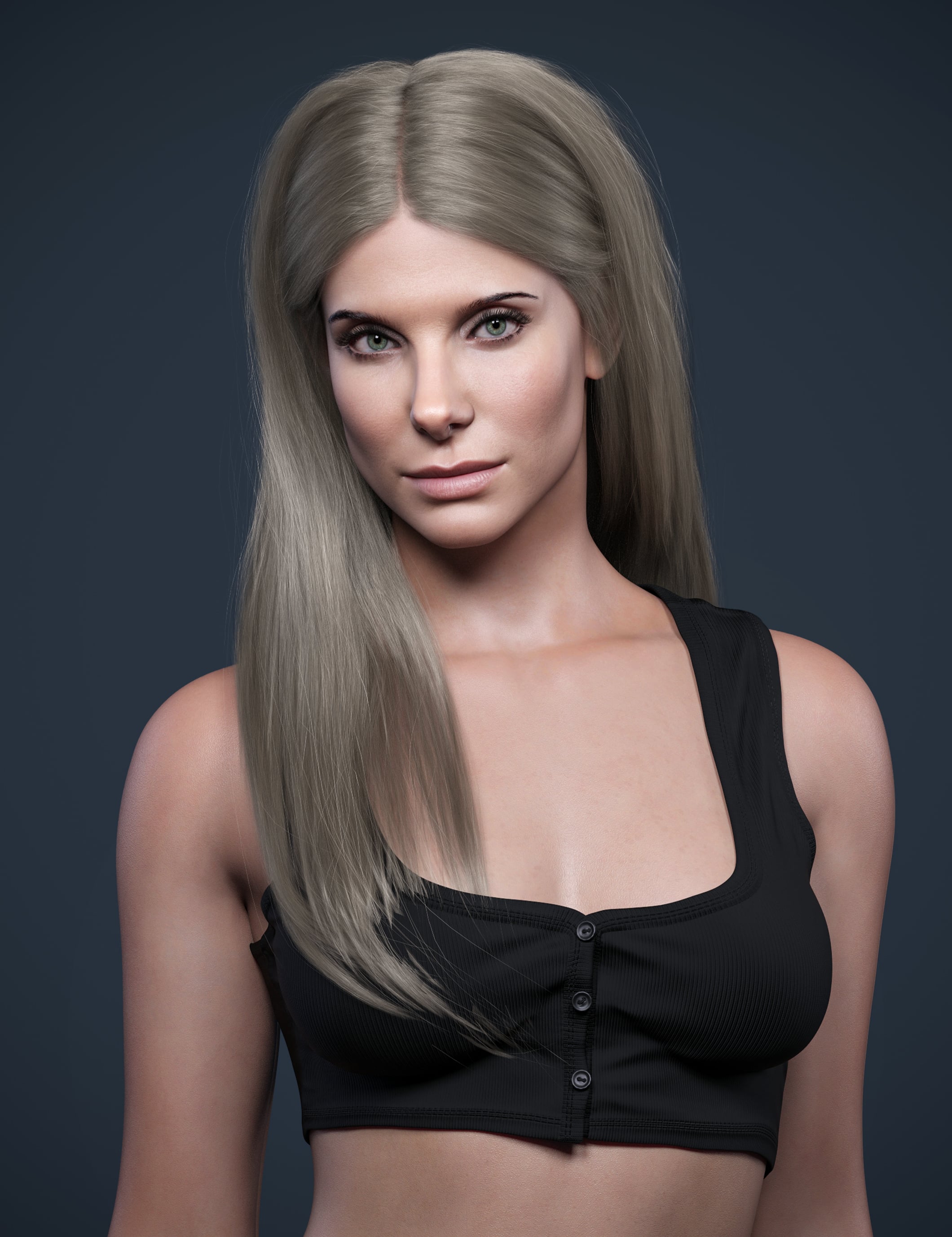 V3D Sanela HD for Genesis 9 by: Vicey3D, 3D Models by Daz 3D