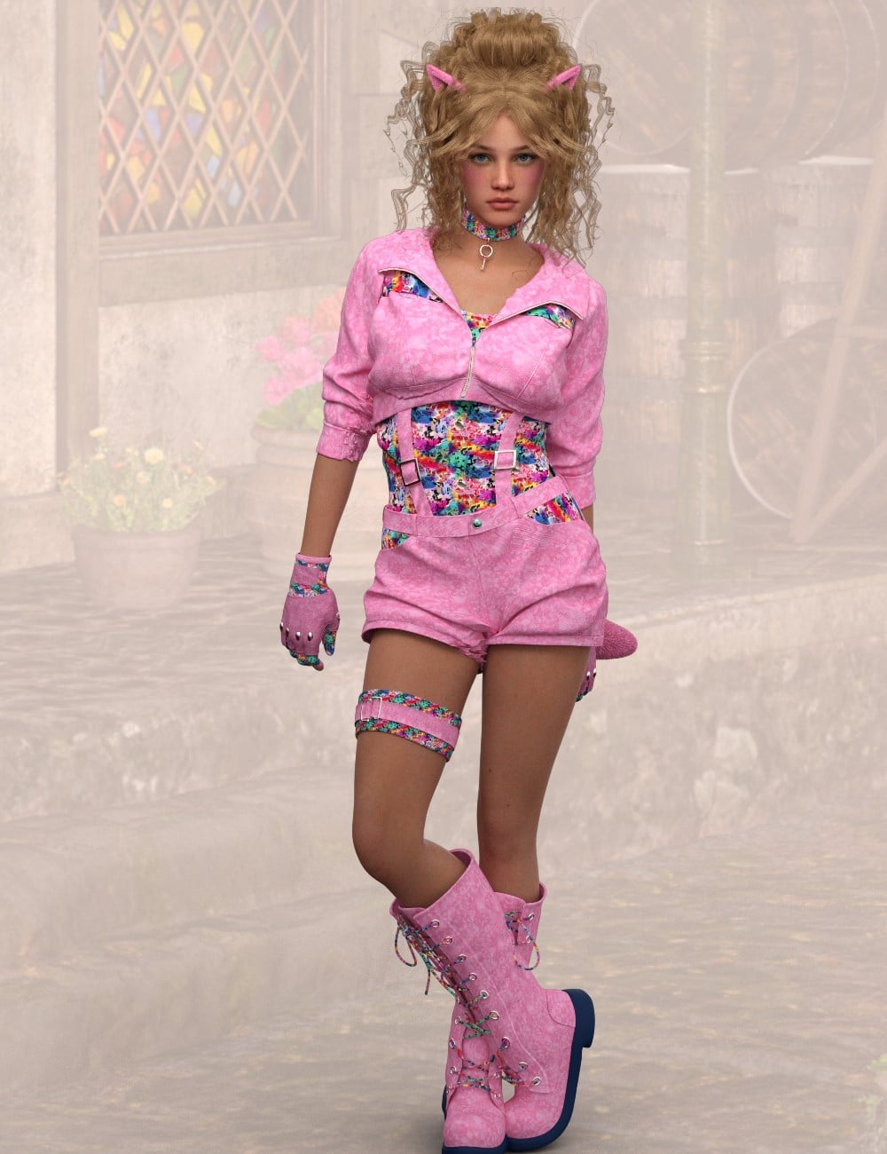 L3D Selection Add-On MB Work Uniform Set Genesis 9 by: LUNA3D, 3D Models by Daz 3D