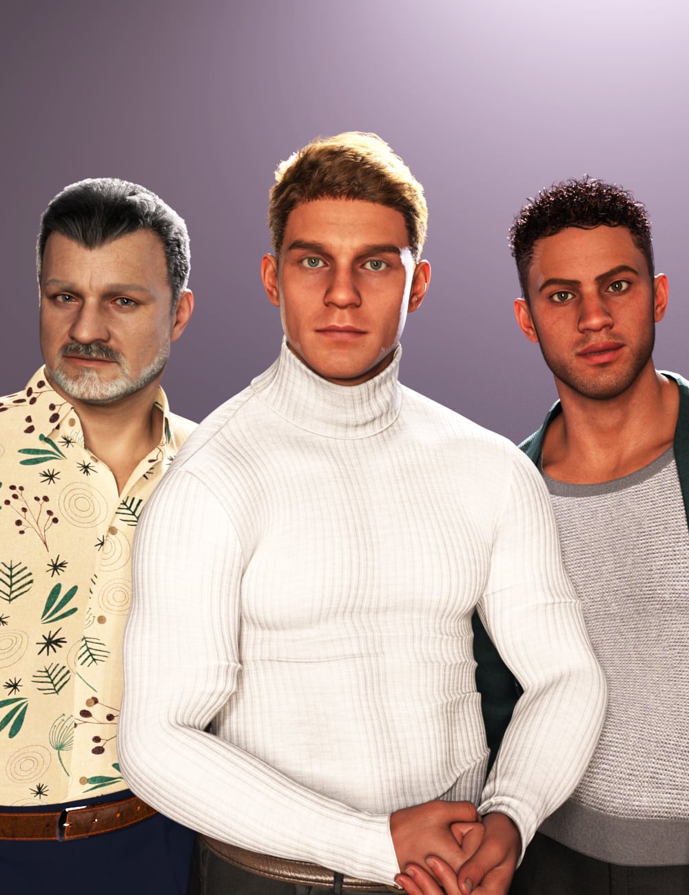 MM3D Parker HD Shapes for Genesis 9 Masculine by: Male-M3dia, 3D Models by Daz 3D