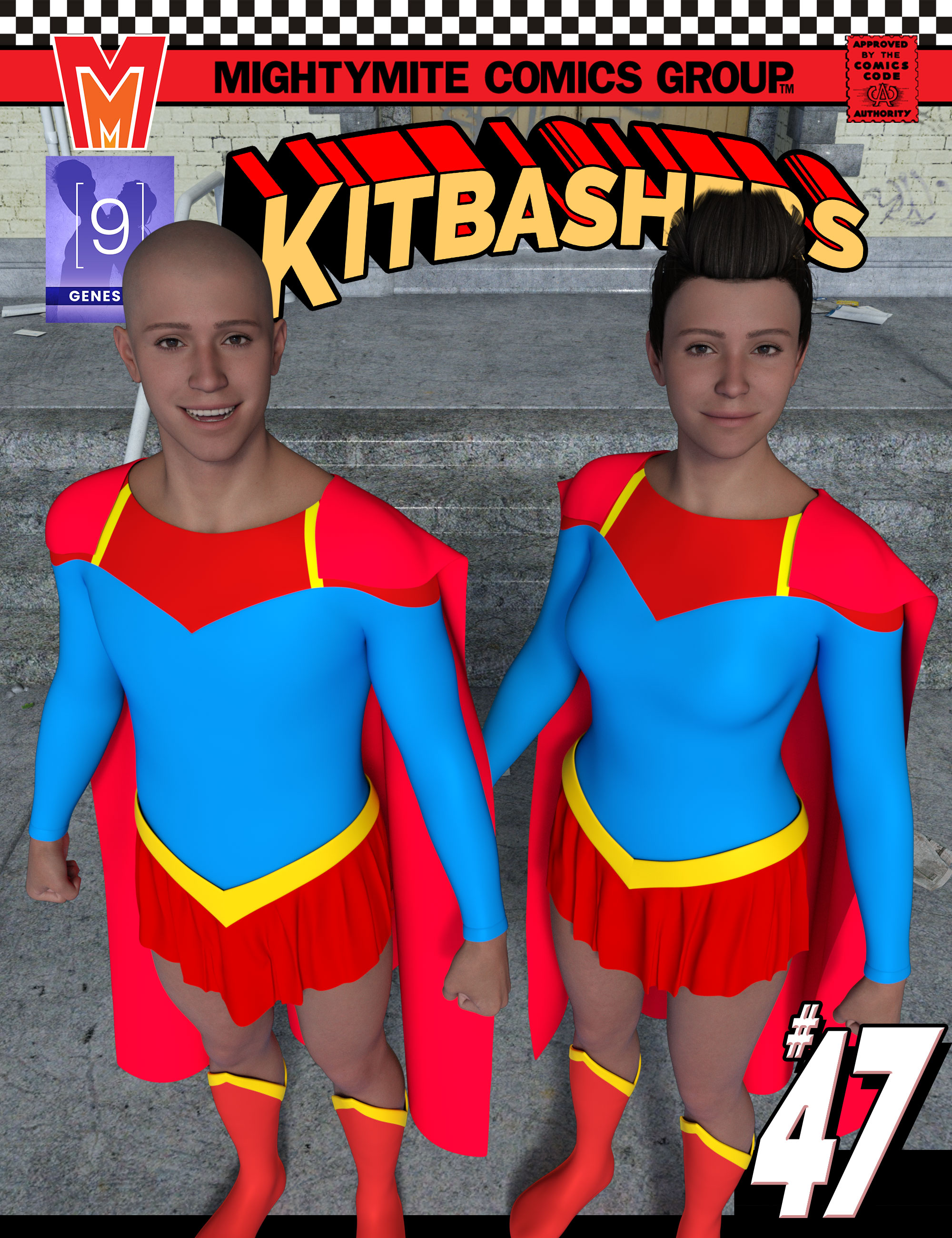 Kitbashers 047 MMGenesis 9 by: MightyMite, 3D Models by Daz 3D