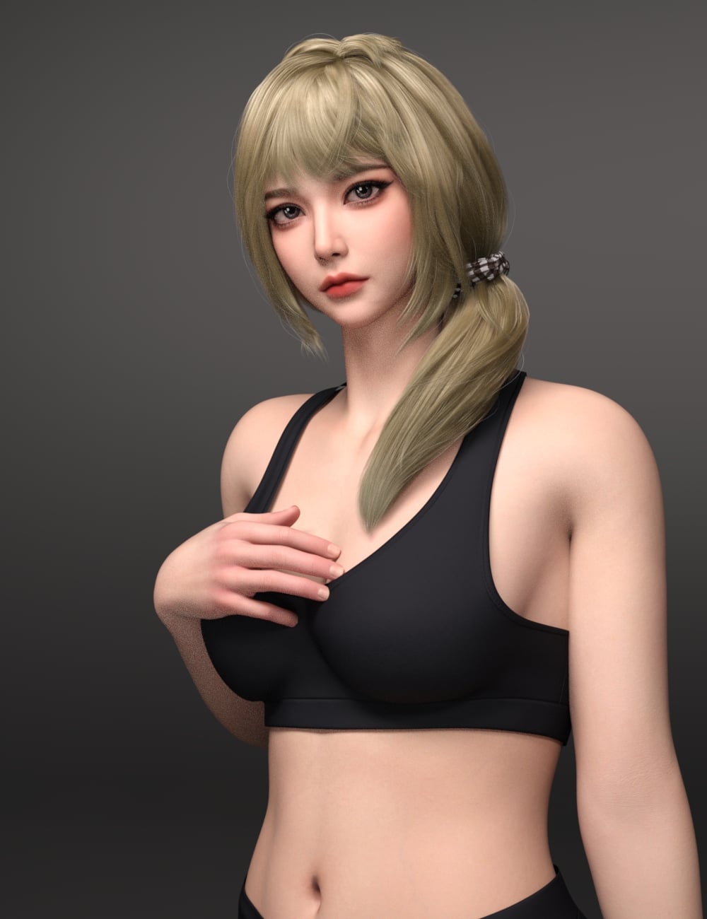 EG YUBV Strapless Dress, Hair and EG Lovely Poses Genesis 9 Bundle by: Ergou, 3D Models by Daz 3D