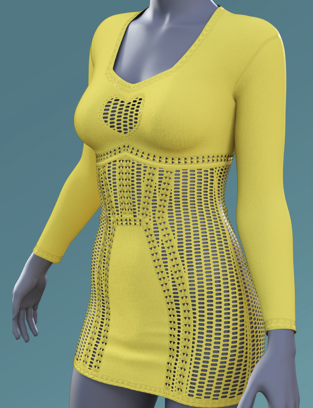 ZK dForce Hole Dress by: ZKuro, 3D Models by Daz 3D