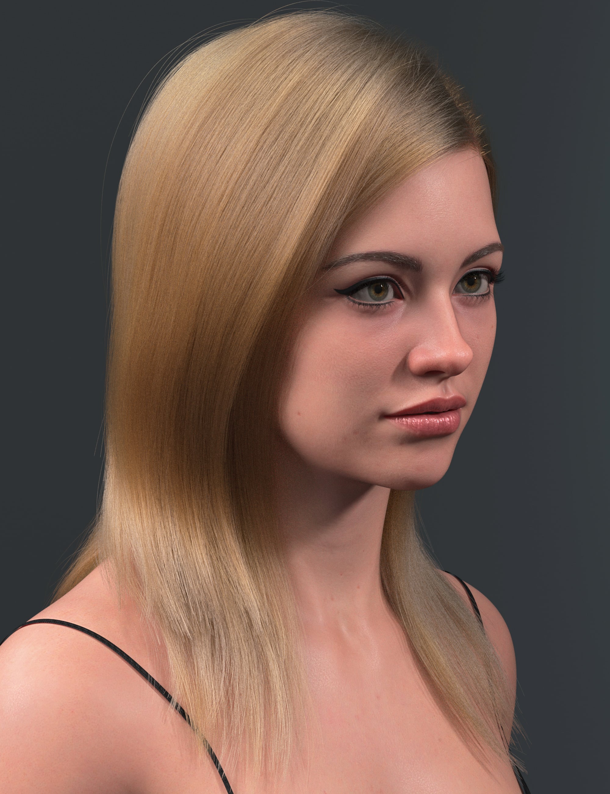 dForce Swept Long Bangs Style Strand-Based Hair for Genesis 9 by: outoftouch, 3D Models by Daz 3D