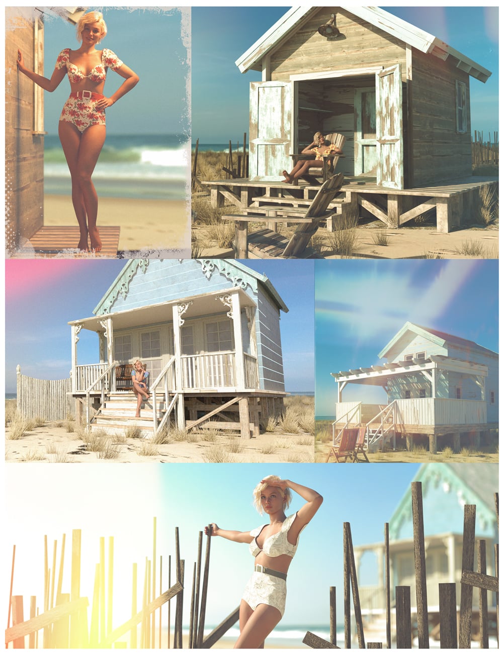 Coastal Reverie – The Complete Seaside Collection by: Ansiko, 3D Models by Daz 3D