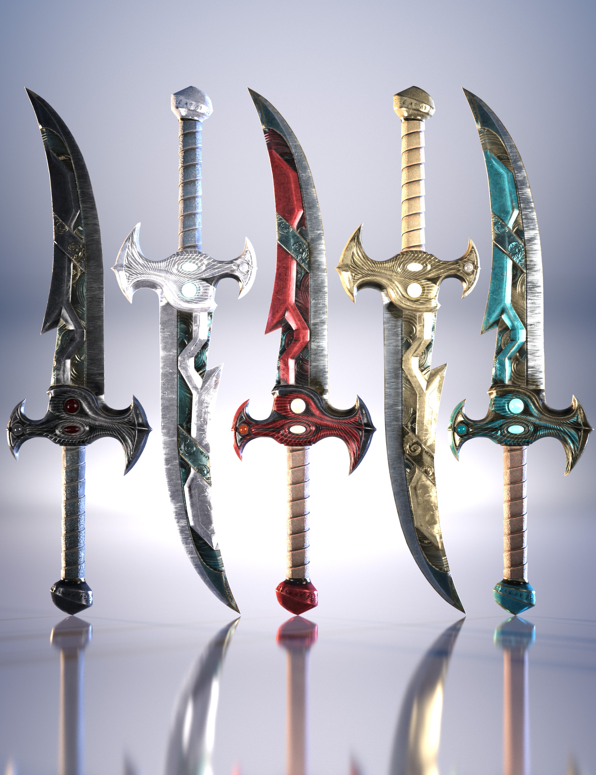 Alien Assassin Weapons | Daz 3D