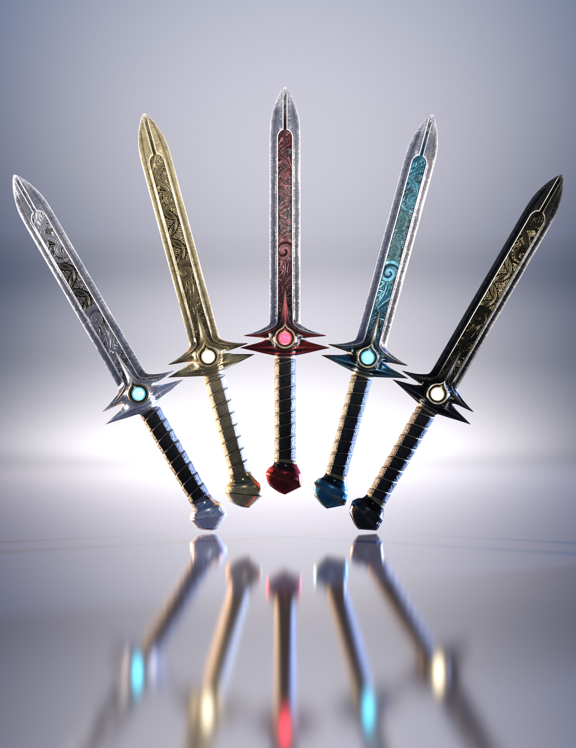 Alien Assassin Weapons | Daz 3D
