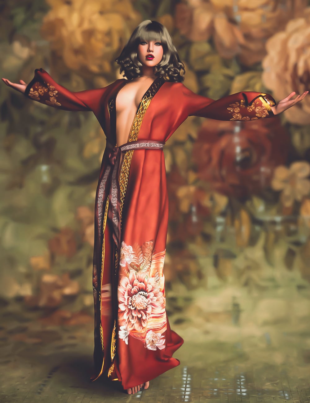 dForce Boudoir Elegance for Genesis 9 by: PAMAWO, 3D Models by Daz 3D