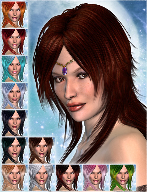 Moonbeam Hair Daz 3D