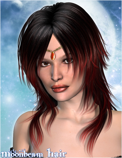 Moonbeam Hair Daz 3D