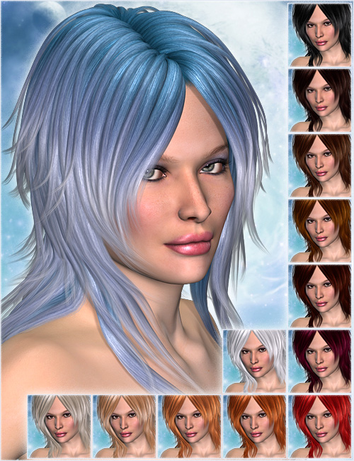 Moonbeam Hair Daz 3D