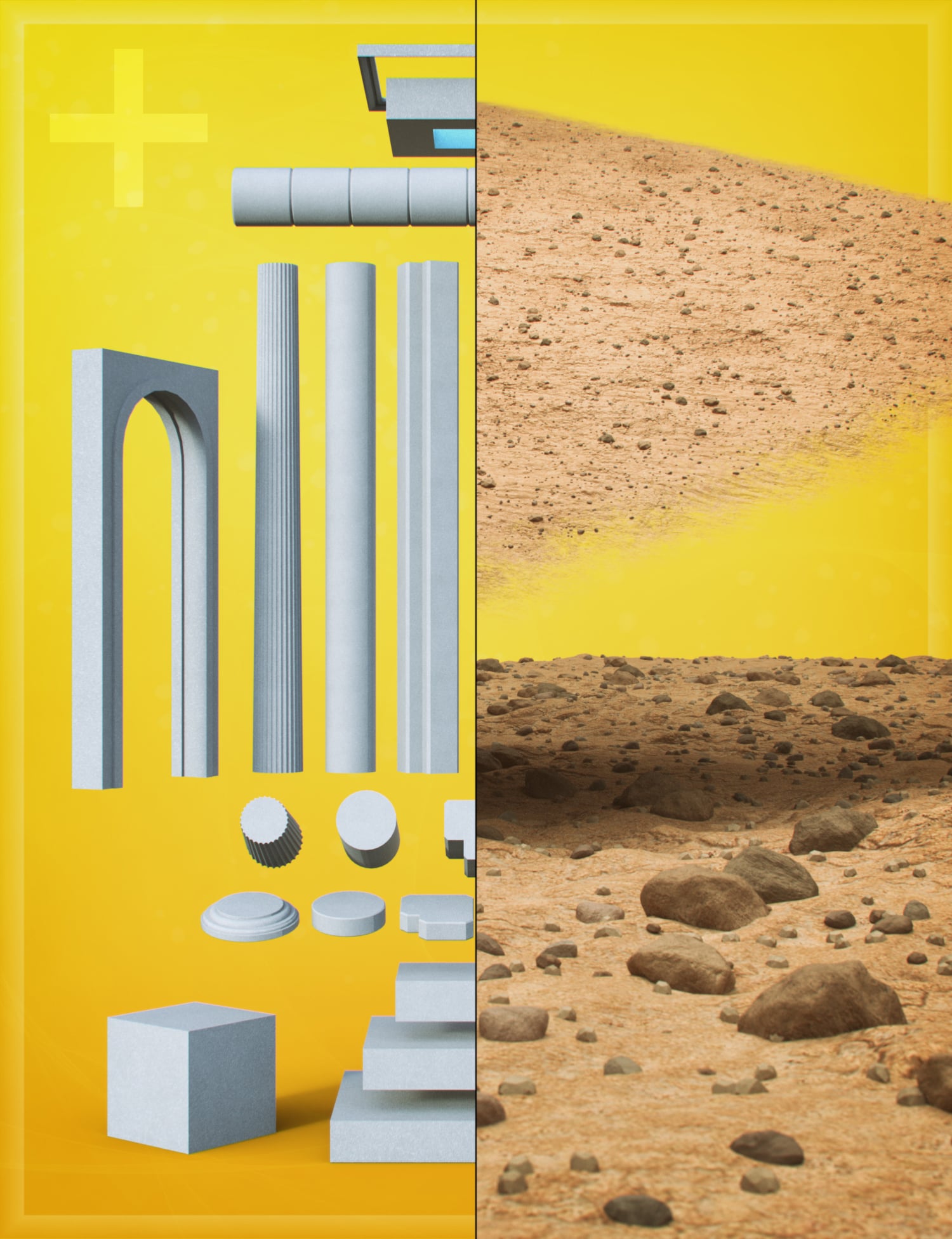 LI The Magic Rug - Columns & Ground Prefab by: Laticis Imagery, 3D Models by Daz 3D