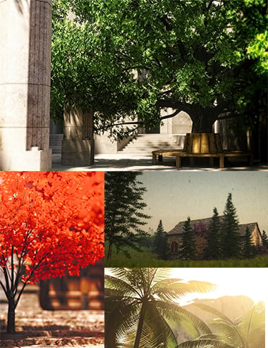 FN Seasonal Tree Bundle | Daz 3D