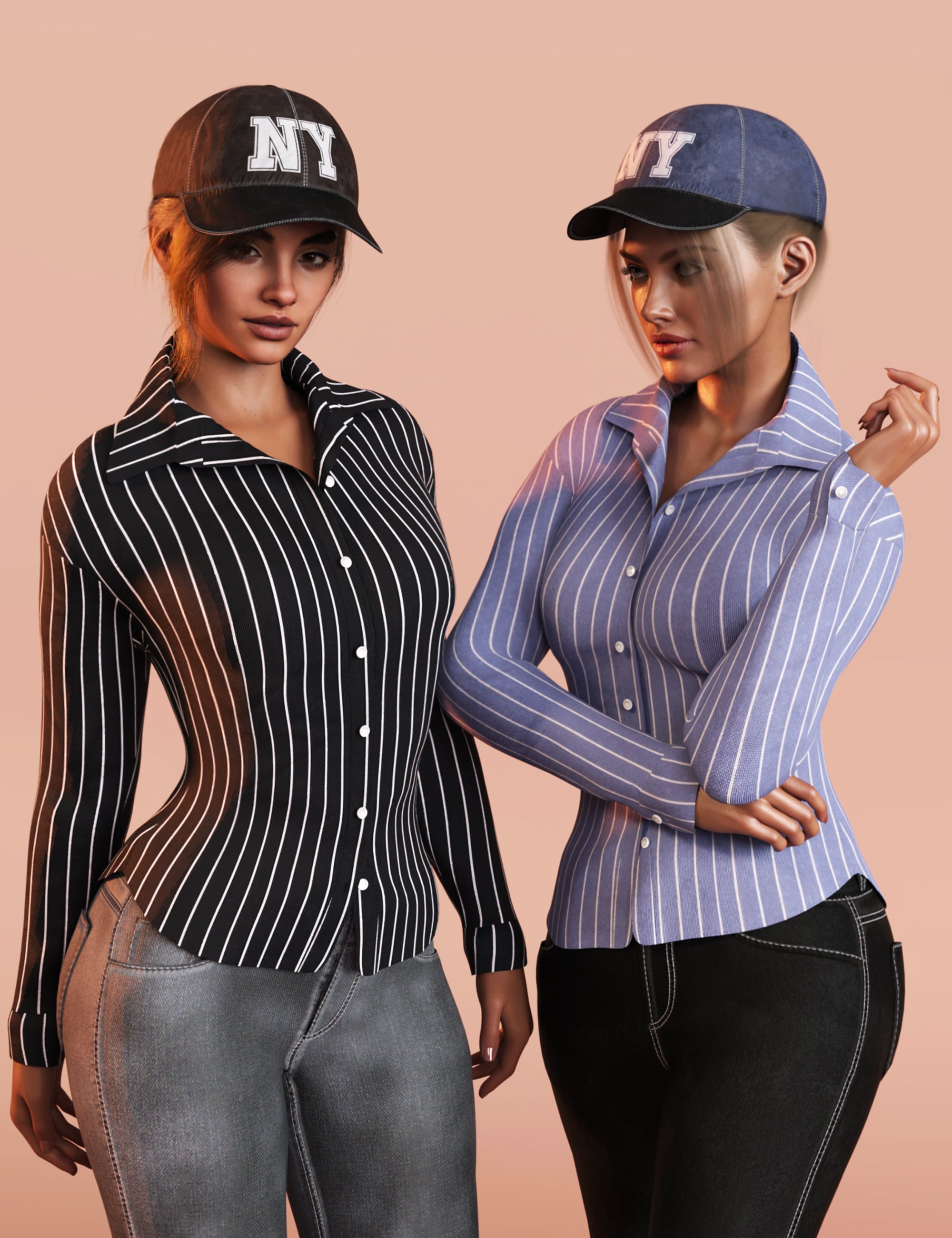 dForce M8 Born With Attitude for Genesis 9 Textures Add-On by: Modu8, 3D Models by Daz 3D