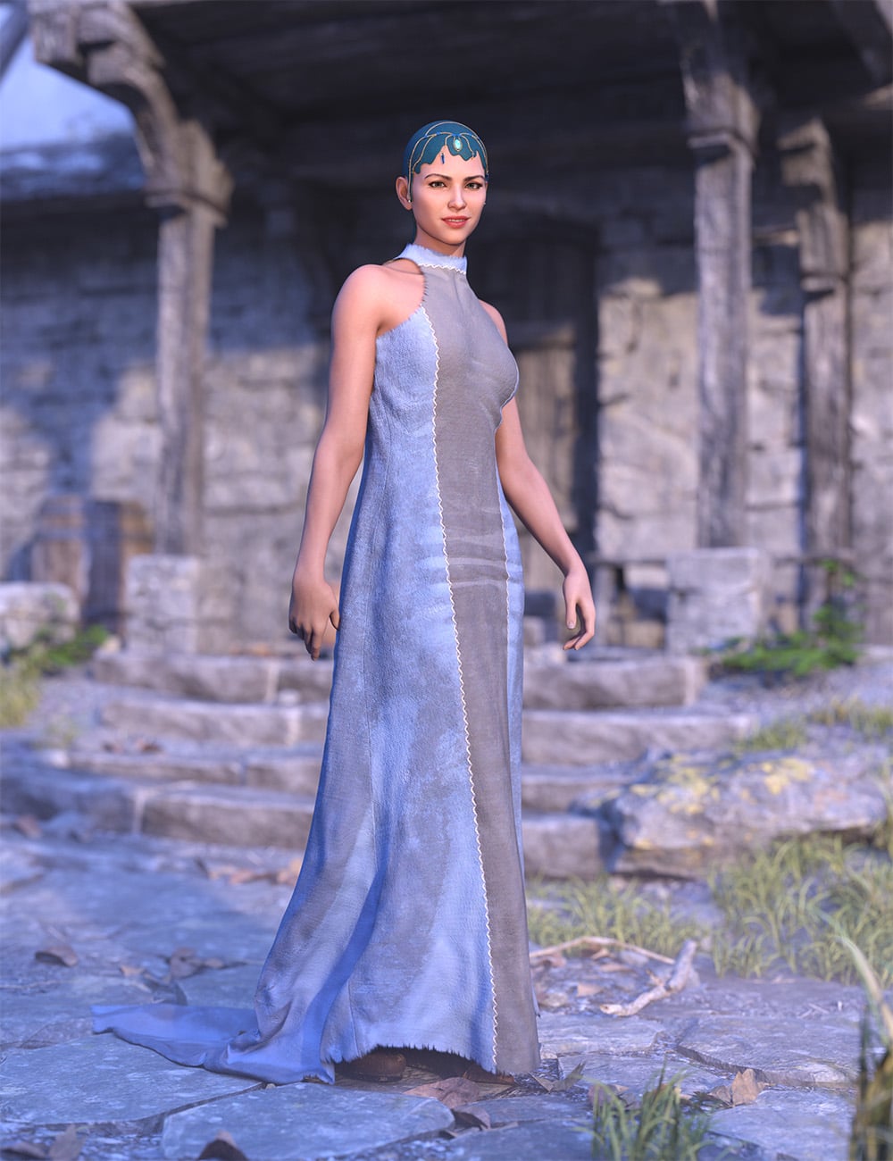 dForce Sunless Queen Outfit for Genesis 9 by: Amaranth, 3D Models by Daz 3D