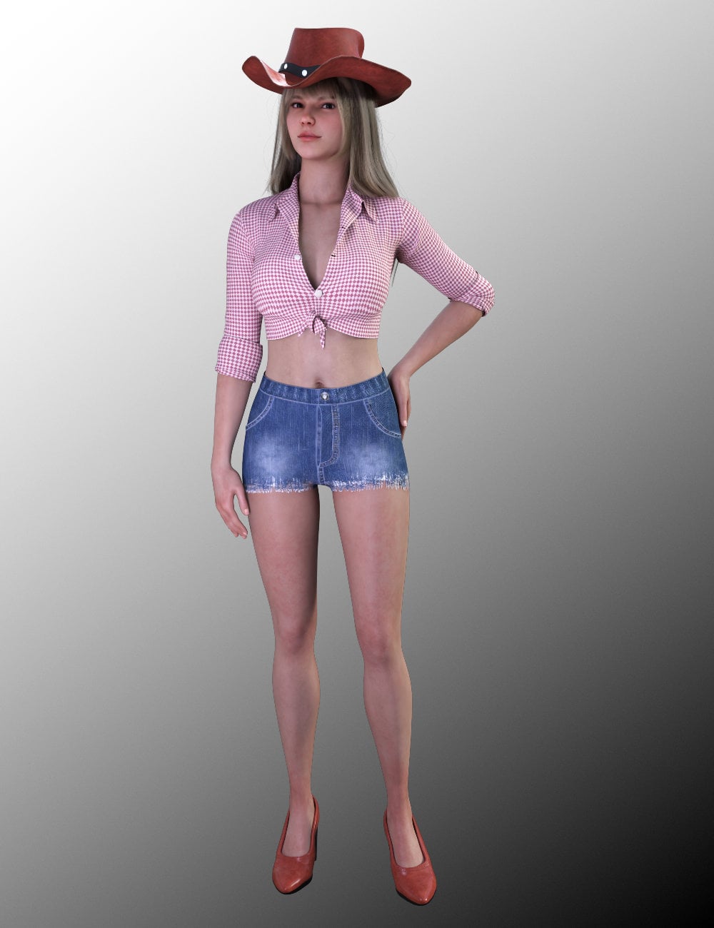 FG Kissable Country Girl for Genesis 9 by: IronmanFugazi1968, 3D Models by Daz 3D