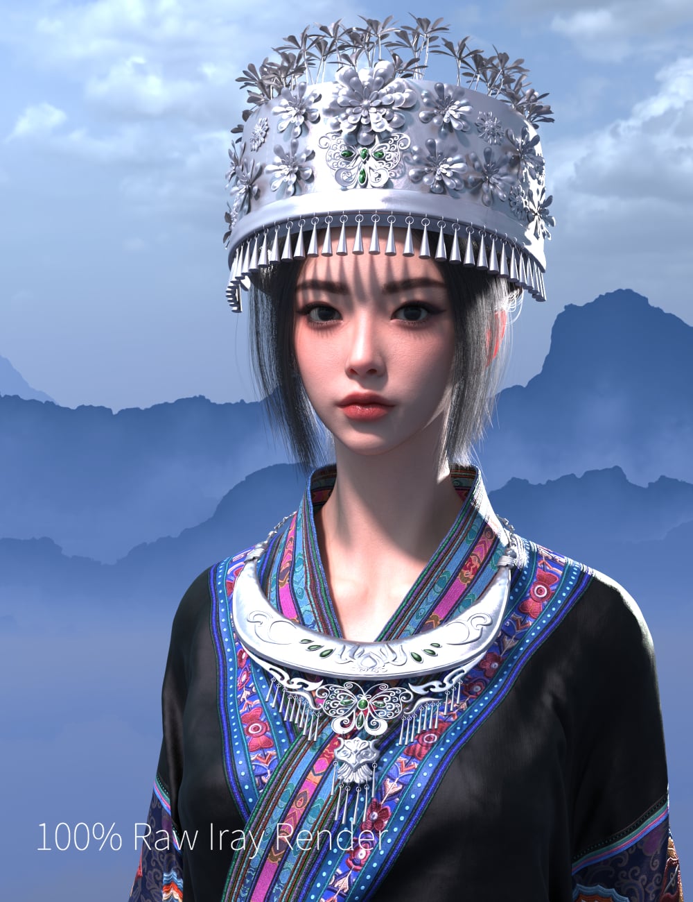 Lala Miao HD for Genesis 9 Feminine by: Lala-Rabbit, 3D Models by Daz 3D