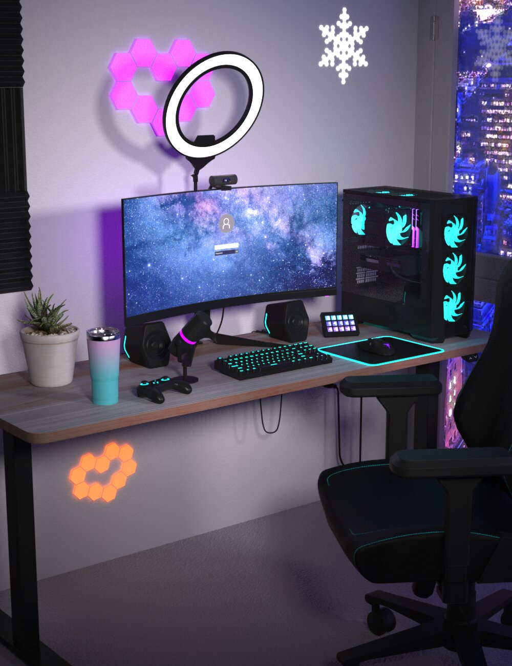 PC Gaming Essentials Set Addon Pack 01 by: Nominous, 3D Models by Daz 3D