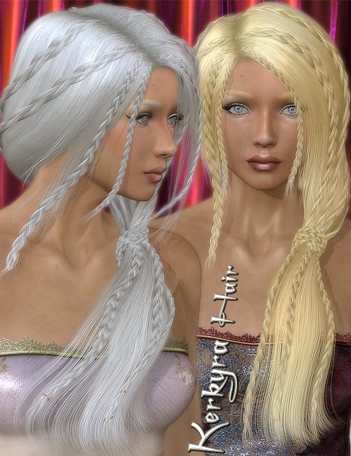 Kerkyra Hair Kerkyra Hair by: 3DreamMairy, 3D Models by Daz 3D